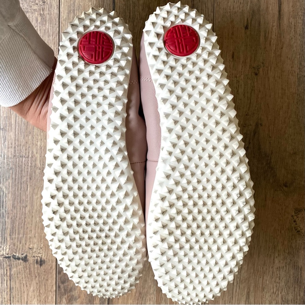 Plae Crosby Dusty Rose Ballet Flats - packable leather minimalist shoes - Picture 5 of 8